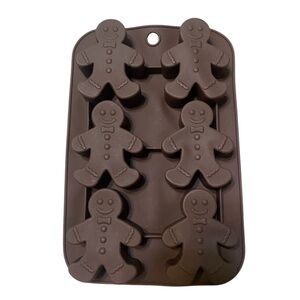Moldfun Gingerbread Silicone Mold Bake Christmas Soap Jello Crafts Brown
